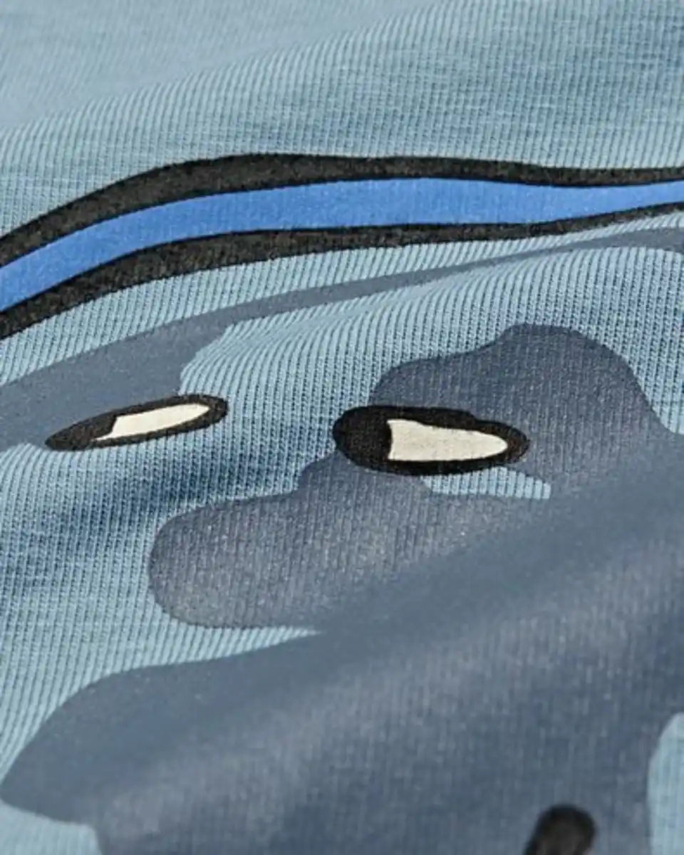 Bild 2 von Kinderpyjama Baumwolle Globus hellblau