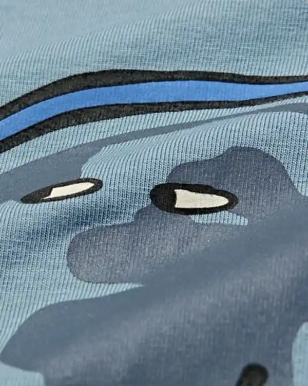 Bild 2 von Kinderpyjama Baumwolle Globus hellblau