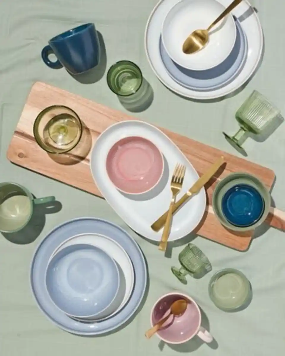 Bild 4 von Speiseteller Helsinki, reaktive Glasur, weiß, Ø 27 cm