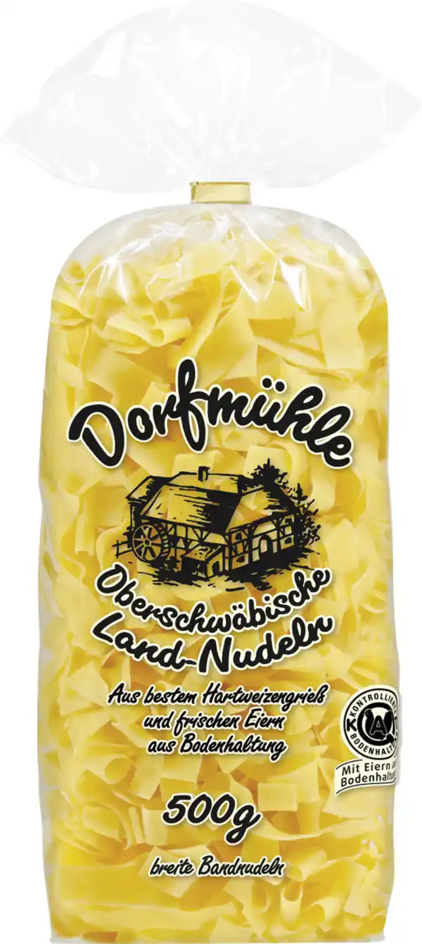 Bild 1 von Dorfmühle Oberschwäbische Land-Nudeln Breite Bandnudeln 12mm 500G