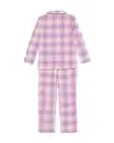 Bild 3 von Kinderpyjama Flanell mit Karos lila