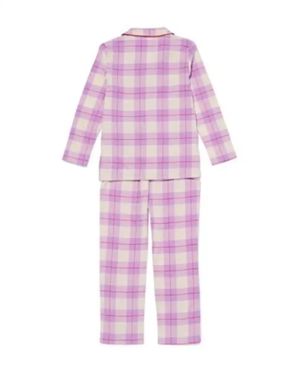 Bild 3 von Kinderpyjama Flanell mit Karos lila