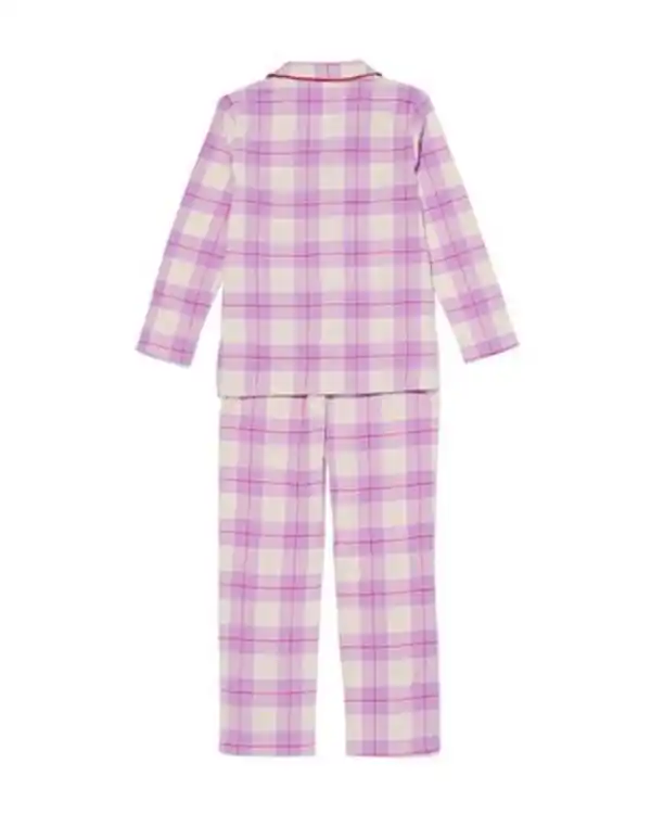 Bild 3 von Kinderpyjama Flanell mit Karos lila