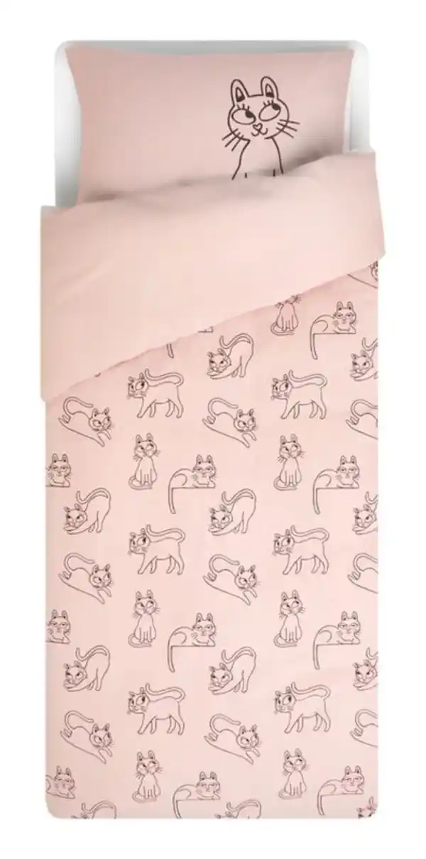 Bild 2 von Kinder-Bettwäsche, 140 x 200 cm, Soft Cotton, Katzen