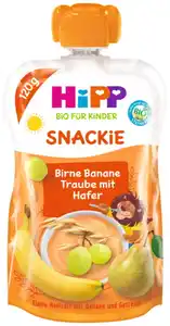 Hipp Bio Snackie Birne-Banane-Traube mit Hafer 1+ 120G