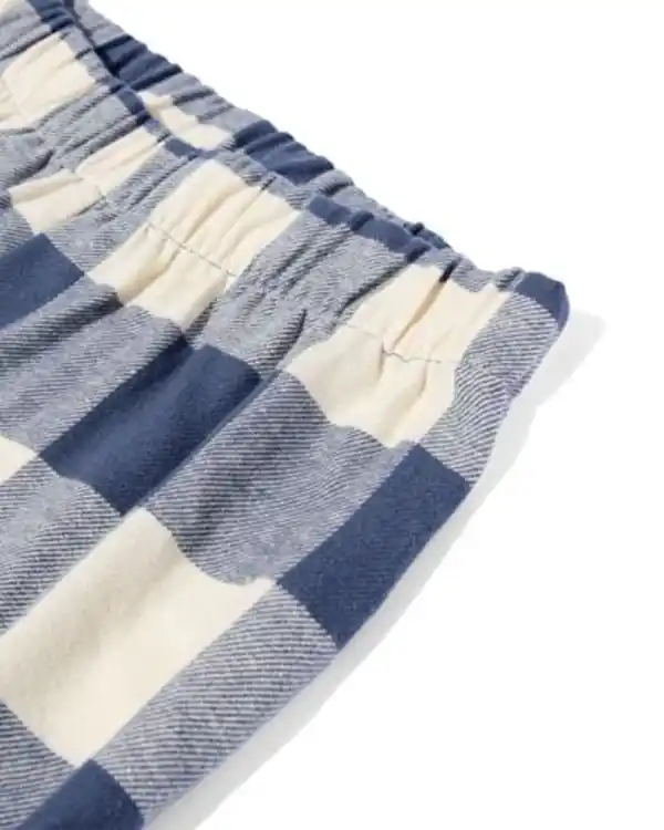 Bild 3 von Kinderpyjama Flanell Jersey mit Karos blau