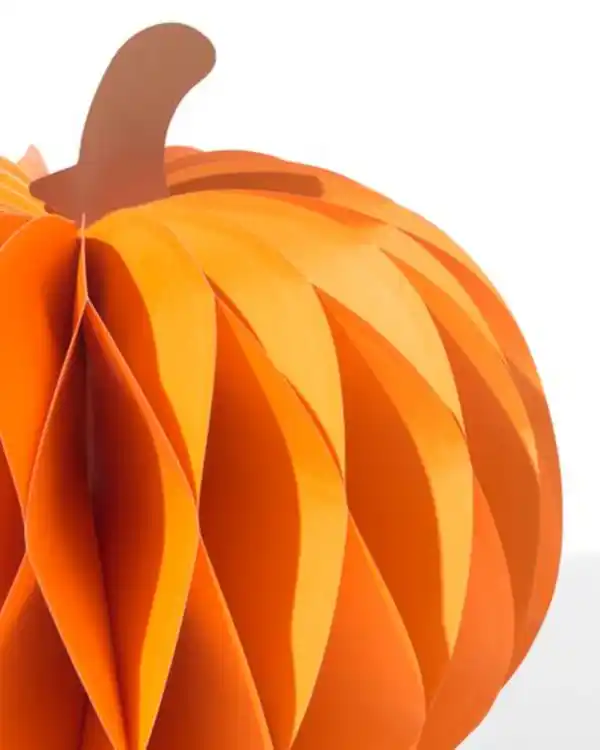 Bild 3 von Papierwaben-Kürbis, Ø 16 cm, Halloween