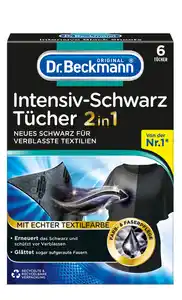 Dr. Beckmann Intensiv-Schwarz Tücher 6ST