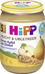 Hipp Bio Frucht & Getreide Birne in Apfel mit Dinkel nach dem 5.Monat 190G