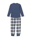 Bild 4 von Kinderpyjama Flanell Jersey mit Karos blau