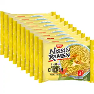 Nissin Ramen Thai Roasted Chicken, 10er Pack