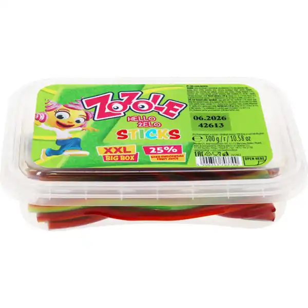 Bild 1 von ZoZole Fruchtgummi Sticks Dose XXL