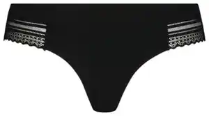 Damen-Brazilian, Mikrofaser schwarz