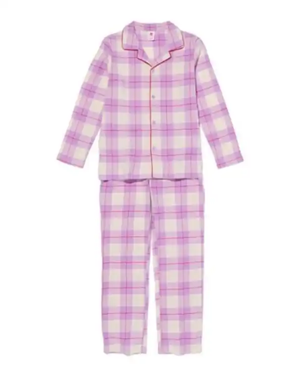 Bild 1 von Kinderpyjama Flanell mit Karos lila