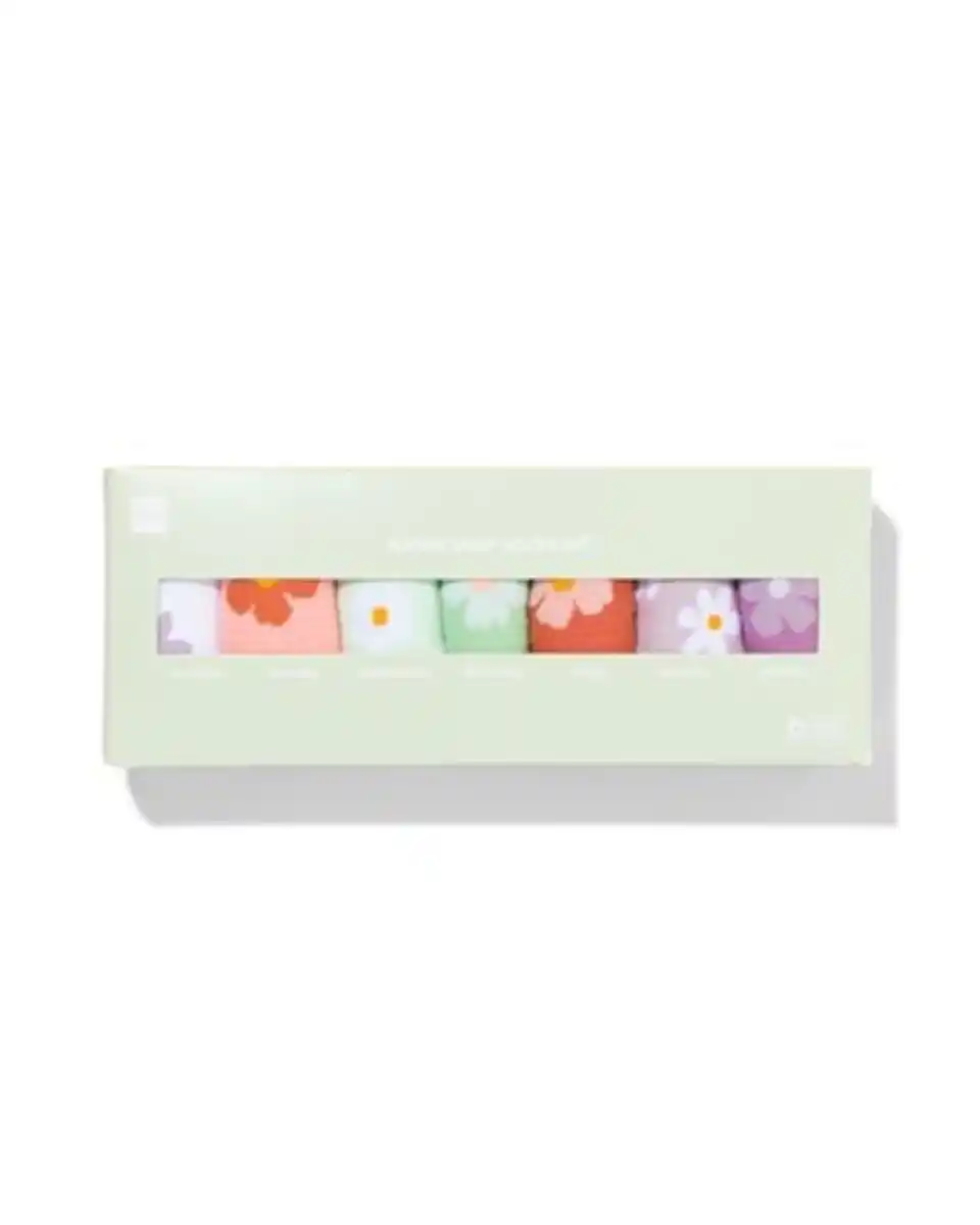 Bild 3 von 7er-Pack Socken, Blumen, Wochentage, Größe 36-41