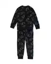 Bild 2 von Takkie Kinderpyjama Fleece schwarz