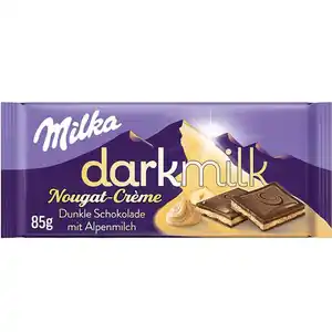 2 x Milka darkmilk Nougat-Crème