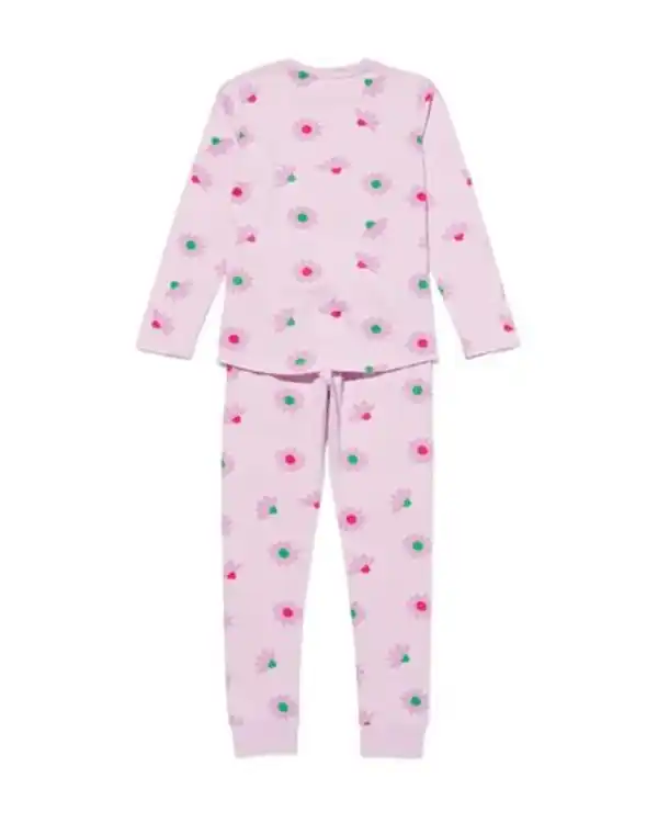 Bild 4 von Kinder-Pyjama, Baumwolle/Elasthan, Blumen lila