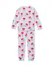 Bild 4 von Kinderpyjama Mikrofaser Blumen lila