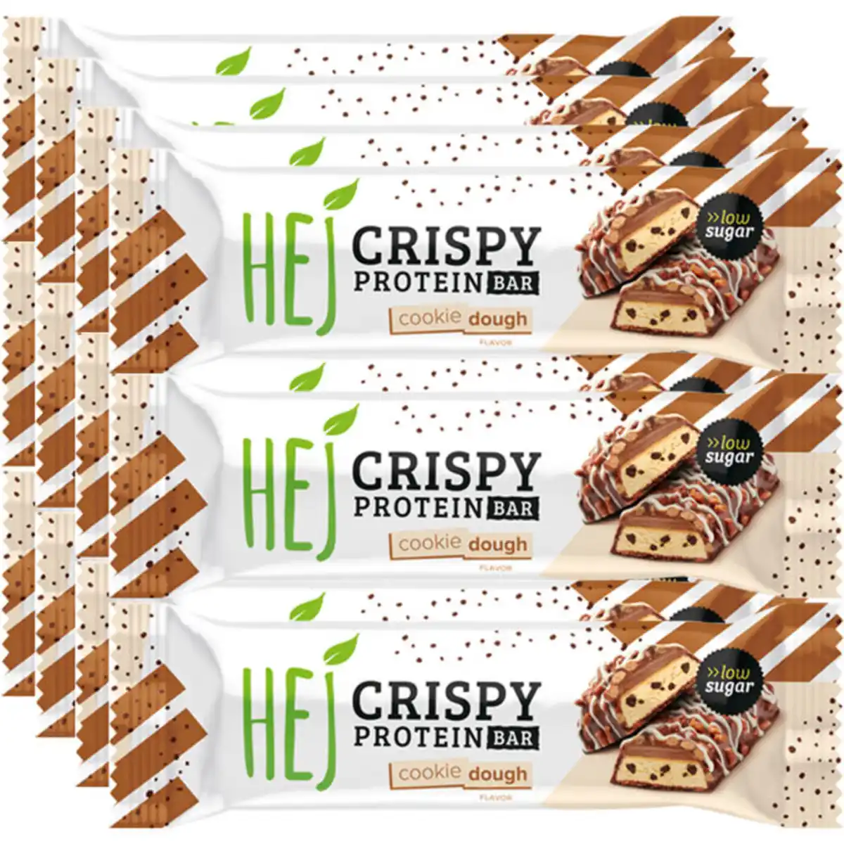 Bild 1 von HEJ Natural HEJ Crispy Protein Bar Cookie Dough, 12er Pack