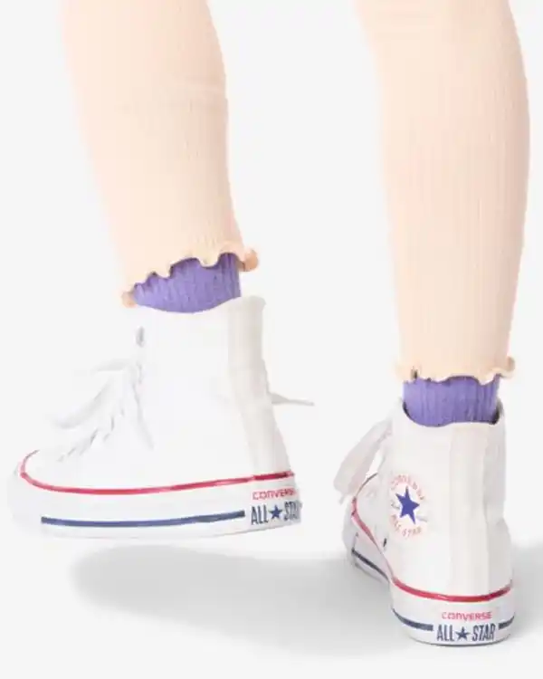 Bild 3 von Kinderleggings mit Rippenstruktur rosa