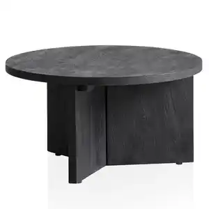 Couchtisch 60 cm Mango massiv Schwarz