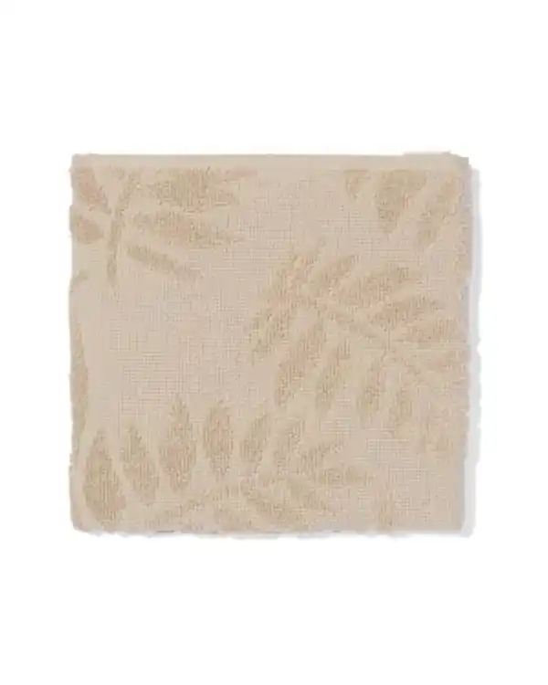 Bild 2 von Küchenhandtuch, 50 x 50 cm, Baumwolle, Blätter, sandfarben