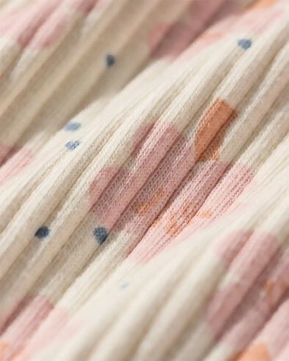 Bild 2 von babypyjama jumpsuit rib bloemen beige