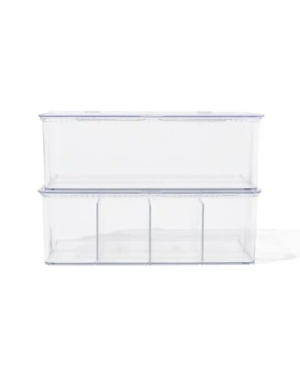 Bild 1 von 2 Ordnungsboxen mit Deckel und Trenneinsatz