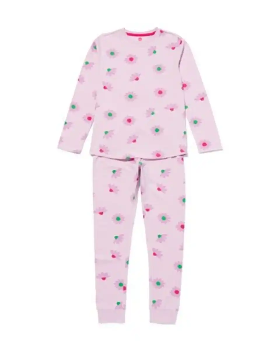 Bild 1 von Kinder-Pyjama, Baumwolle/Elasthan, Blumen lila