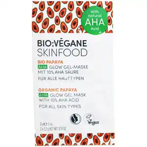 BIO:VÉGANE SKINFOOD 2 x Gesichtsmaske Organic Papaya, 2er Pack