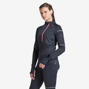 Laufshirt langarm Kiprun Warm Regul Winter Damen