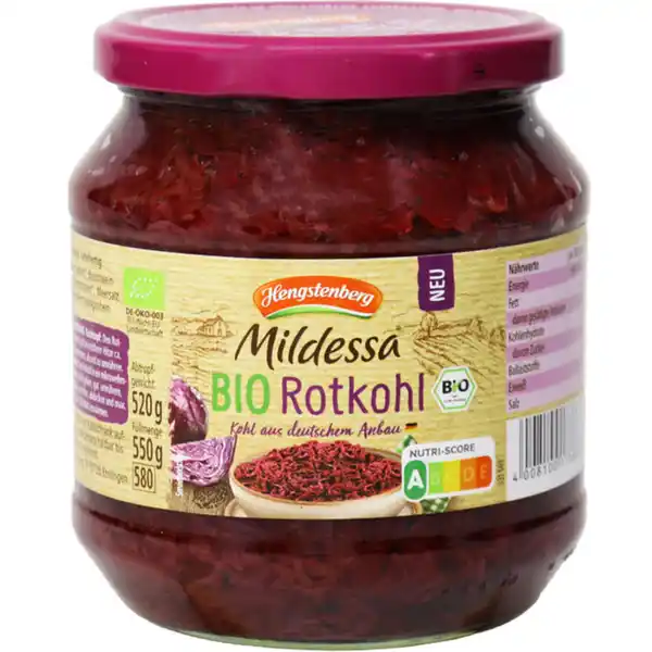 Bild 1 von Hengstenberg 2 x BIO Rotkohl