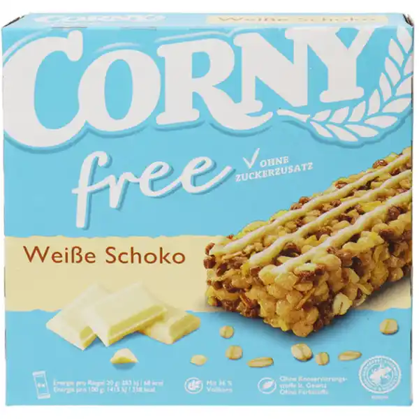 Bild 1 von Corny Free Weisse Schokolade