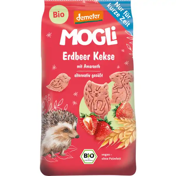 Bild 1 von MOGLi 2 x BIO Erdbeer Kekse