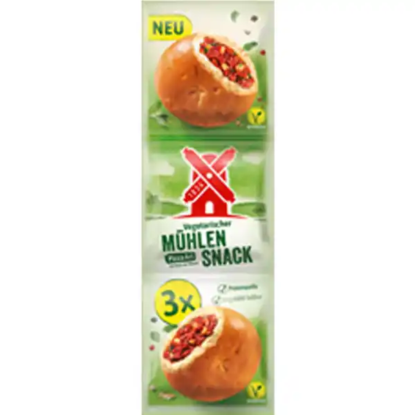 Bild 1 von Rügenwalder Vegetarischer Snack Pizza Art, 3er Pack