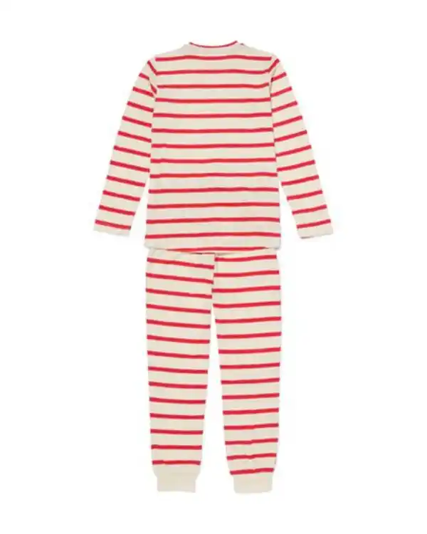 Bild 3 von Kinderpyjama Waffelstoff rot