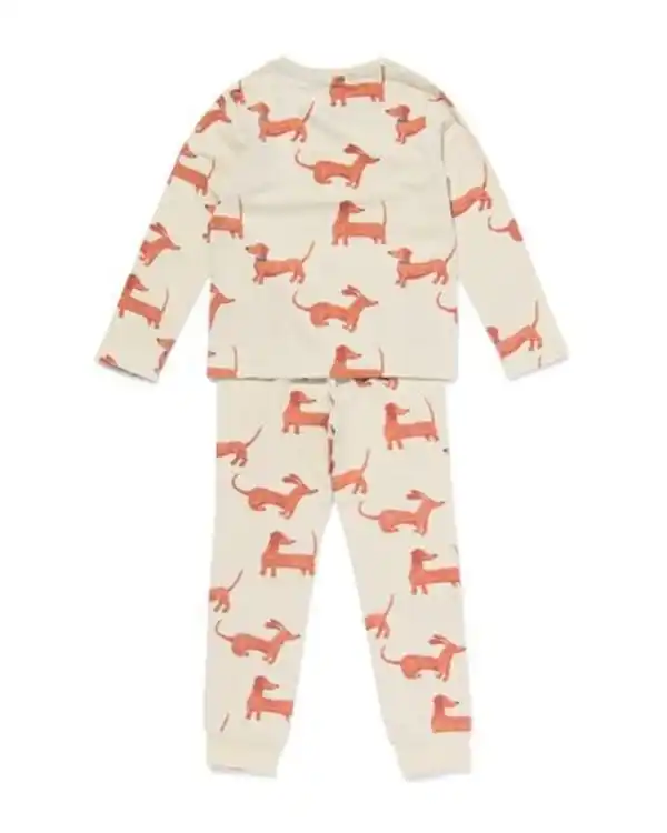 Bild 4 von Kinderpyjama Stretch-Baumwolle Hund beige