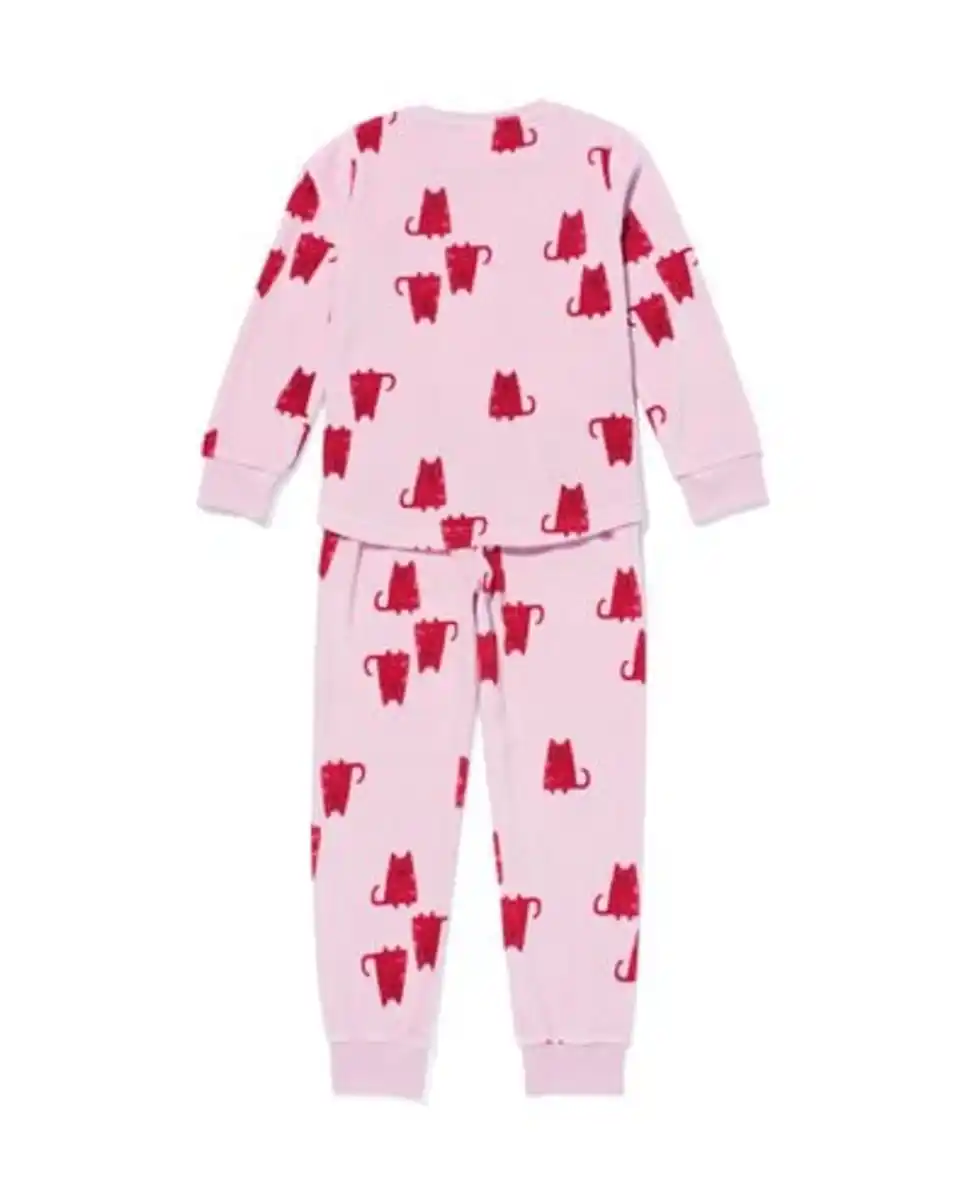 Bild 4 von Kinderpyjama Samt Katze lila