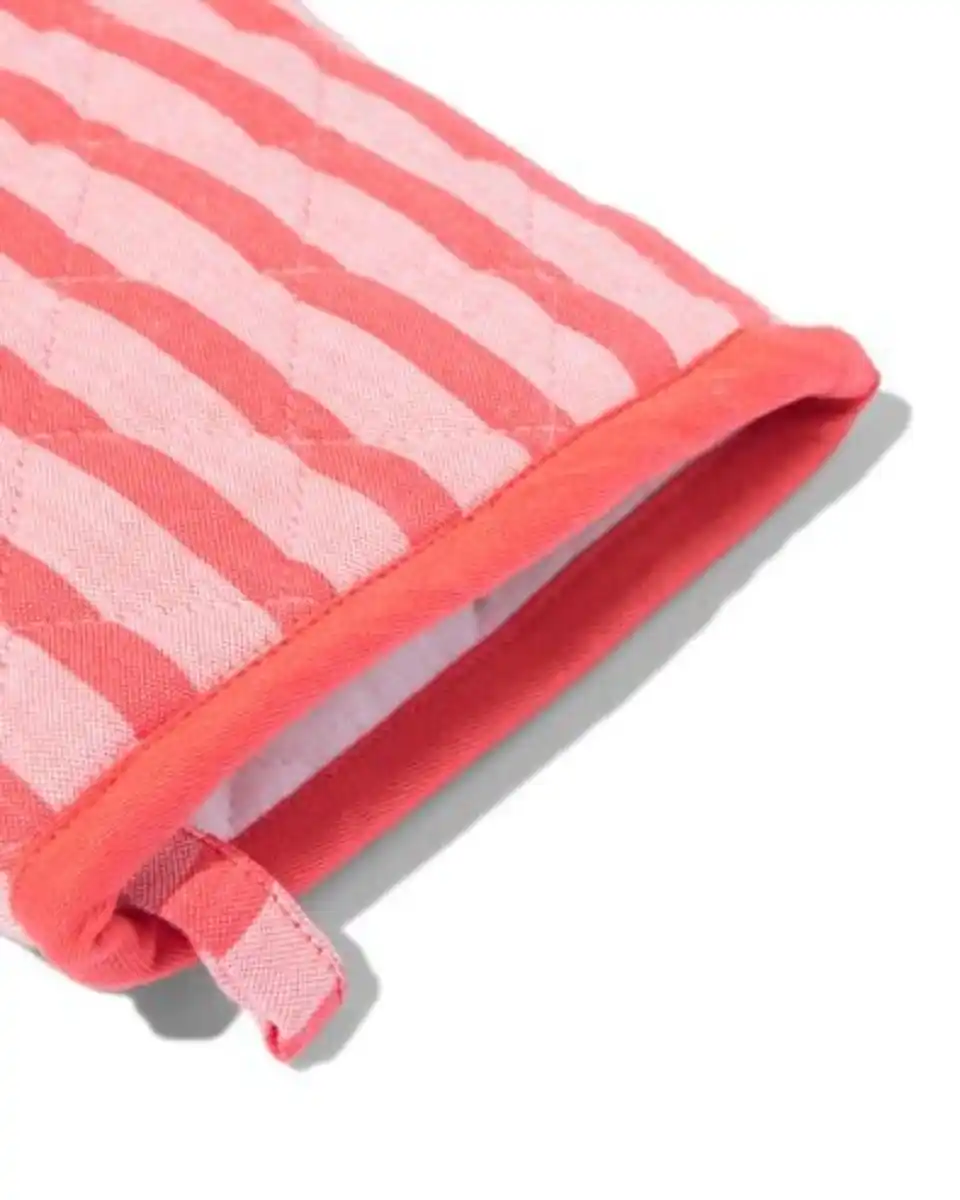 Bild 3 von Topfhandschuh, 32 x 20 cm, Baumwoll-Chambray, rote Streifen