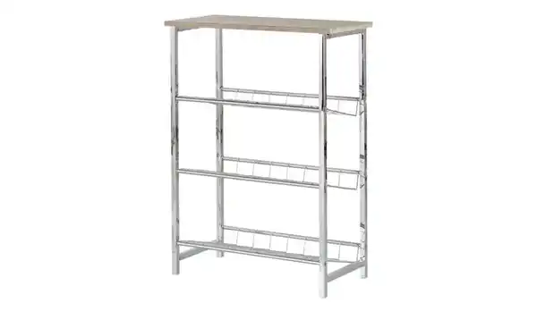 Bild 3 von Schuhregal ¦ silber ¦ Maße (cm): B: 60 H: 81 T: 28 Garderoben & Kleiderstangen > Schuhgarderoben & Schränke - Möbel Kraft