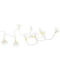 LED-Lichterkette Weihnachten, 10 LEDs, ca. 165 cm, transparent