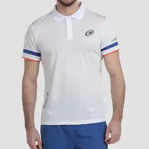 Herren Padel Poloshirt kurzarm - Bullpadel Lules weiss Weiß