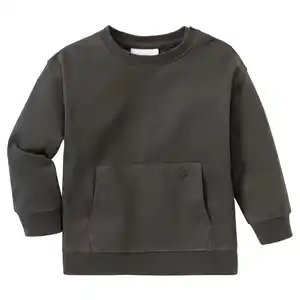 Baby Sweatshirt mit Kängurutasche DUNKELOLIV