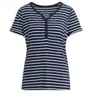 Bild 1 von Damen Schlafshirt mit Streifen DUNKELBLAU