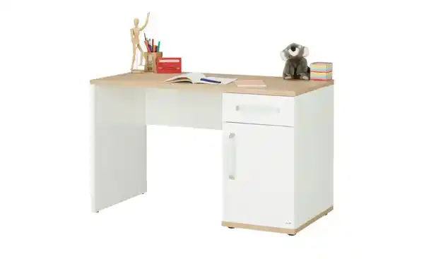 Bild 3 von Mia & Mo Schreibtisch  Clea ¦ weiß ¦ Maße (cm): B: 120 H: 74 T: 60 Tische > Bürotische - Möbel Kraft