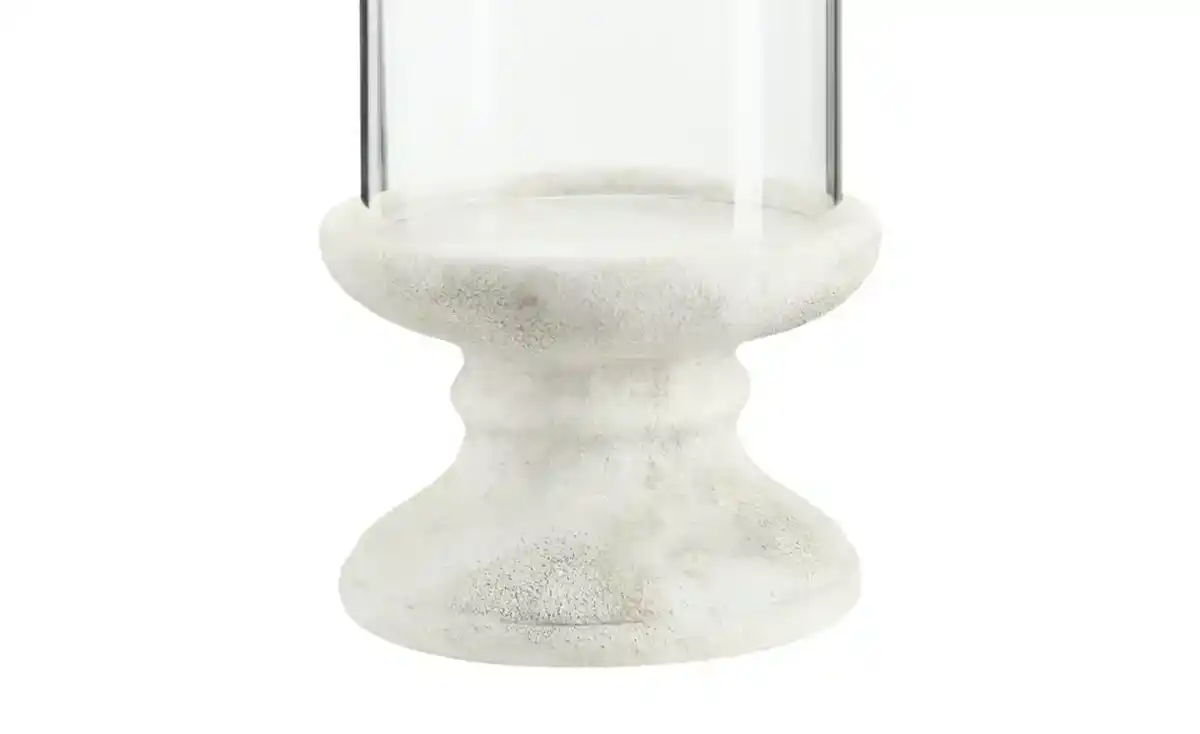 Bild 2 von Windlicht mit Glasaufsatz ¦ grau ¦ Zement, Glas  ¦ Maße (cm): H: 25,5  Ø: [16.0] Dekoration > Laternen & Windlichter - Möbel Kraft