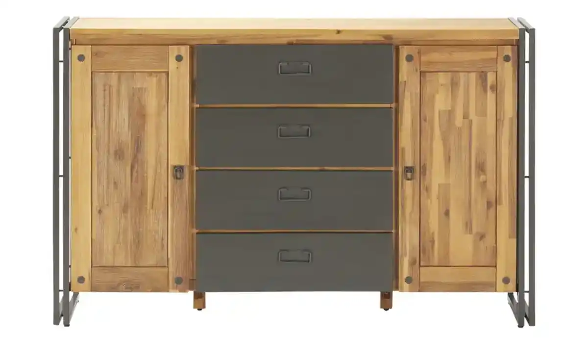 Bild 2 von Sideboard Soft-Close-System ¦ holzfarben ¦ Maße (cm): B: 143 H: 88 T: 40 Kommoden & Sideboards > Sideboards - Möbel Kraft