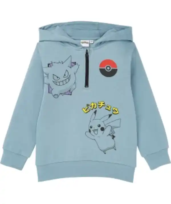 Bild 1 von Pokémon Sweatshirt, Kapuze, blau