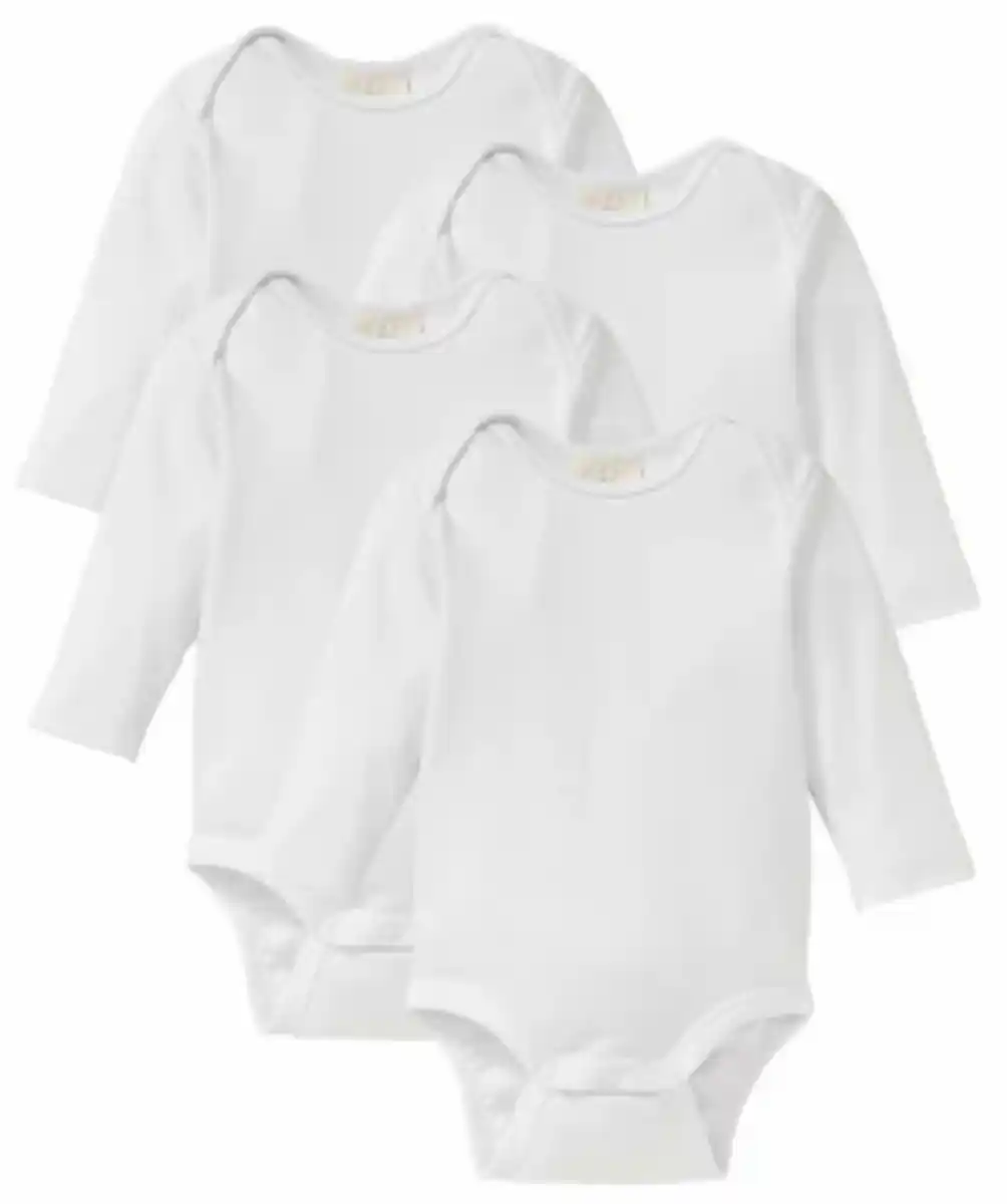 Bild 1 von Bodys Unisex, 4er-Pack, Ergee, weiß